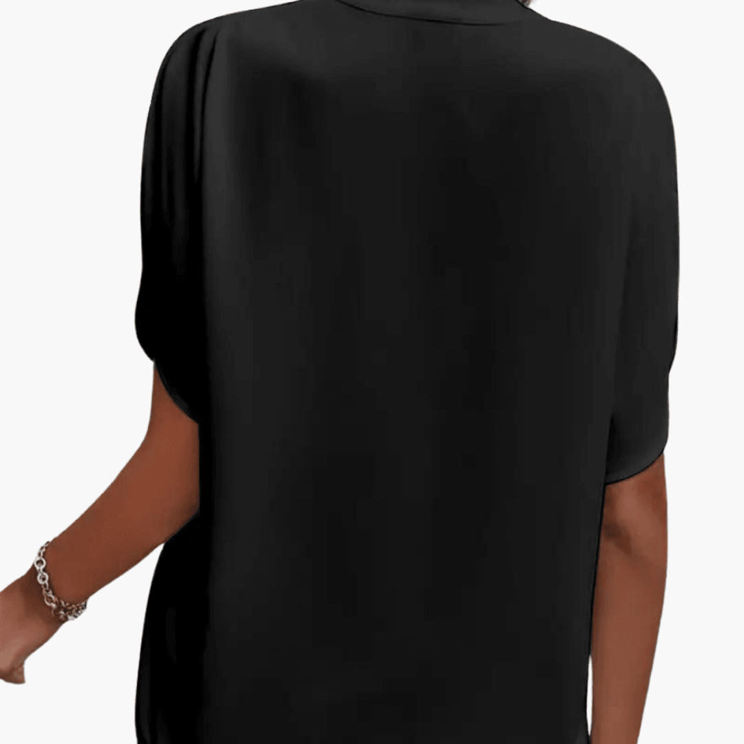 Elegant V Neck Blouse for Women - WardrobeVogue