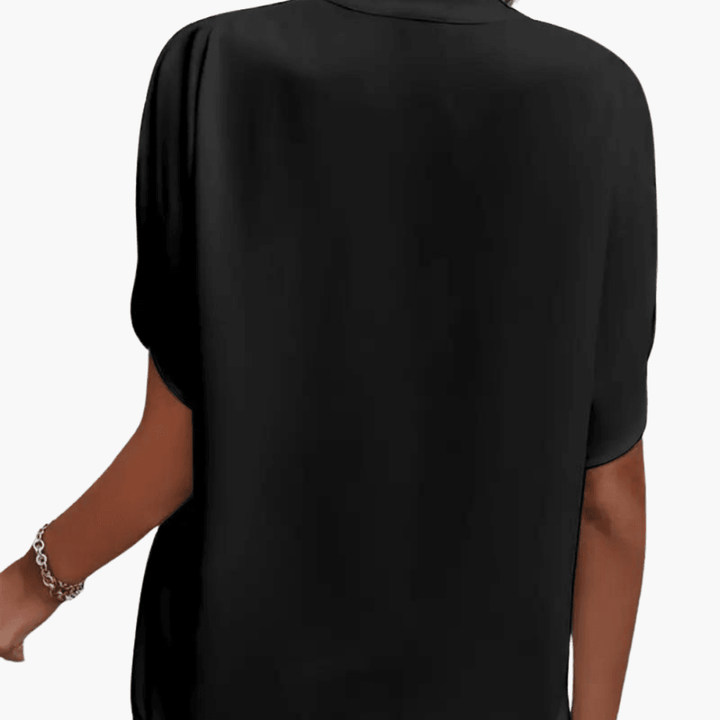 Elegant V Neck Blouse for Women - WardrobeVogue