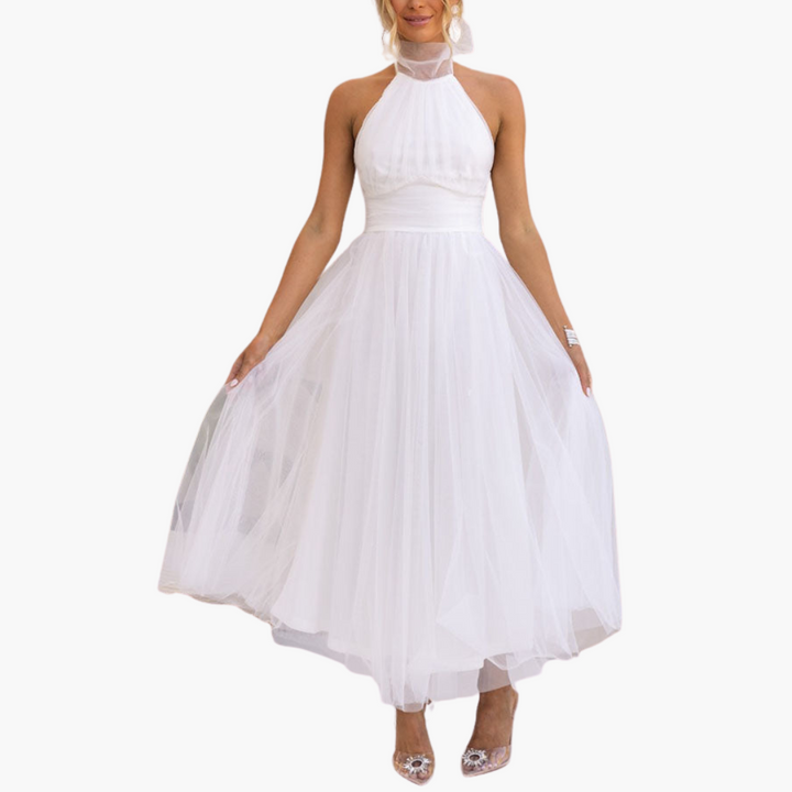 Elegant A-Line Tulle Dress for Women – Perfect for Weddings