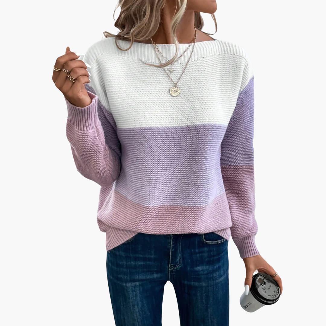 Comfortable Ombre Knit Sweater for Women - WardrobeVogue