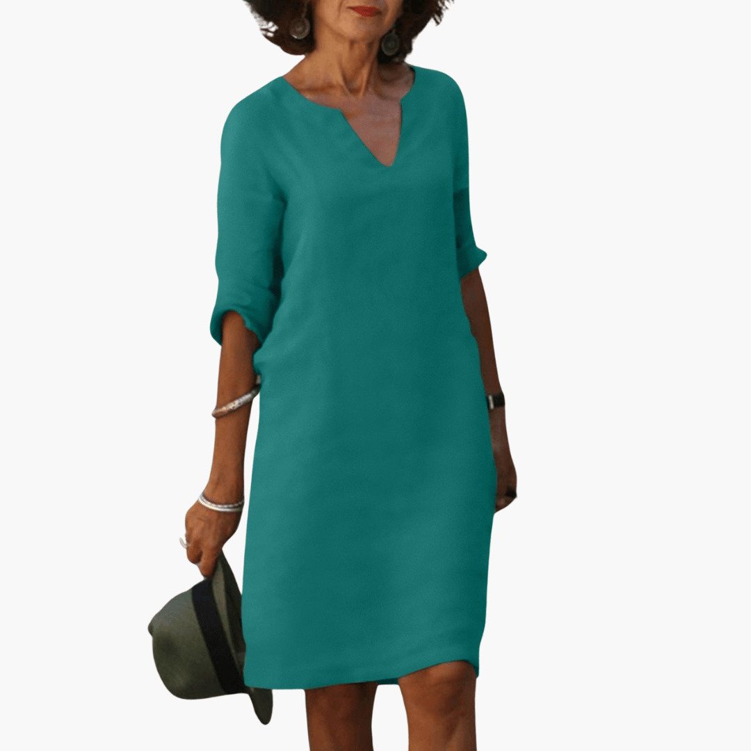 Casual Lightweight Midi Dress for Women - WardrobeVogue