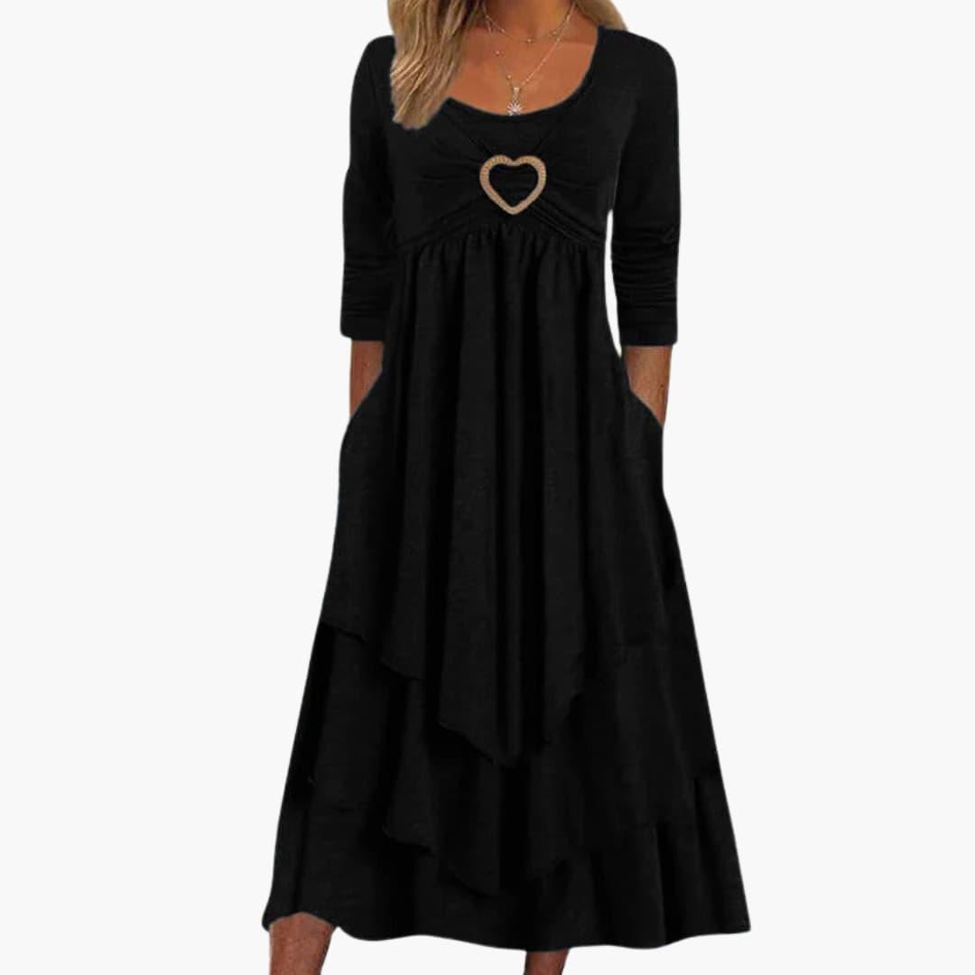 Elegant Long Sleeve Dress for Women - WardrobeVogue