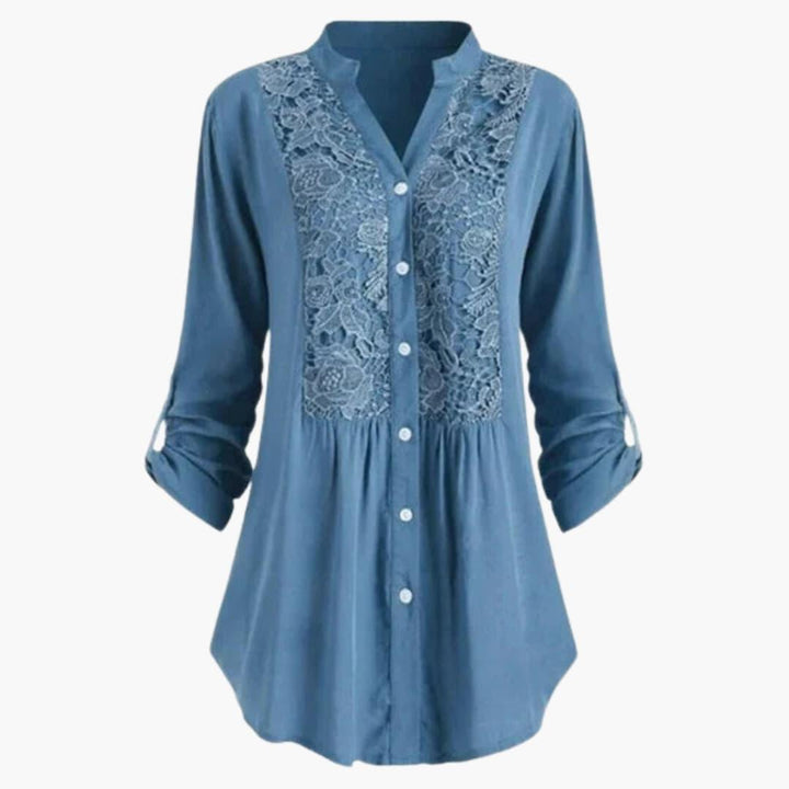 Trendy Long Puff Sleeve Blouse for Women - WardrobeVogue