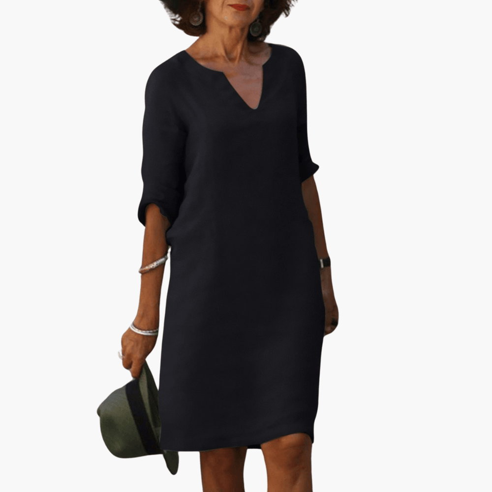 Casual Lightweight Midi Dress for Women - WardrobeVogue