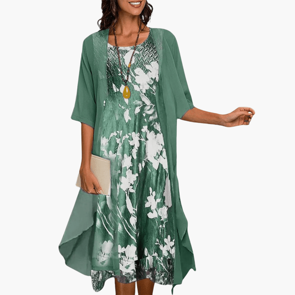 Elegant Lightweight Midi Dress for Women - WardrobeVogue
