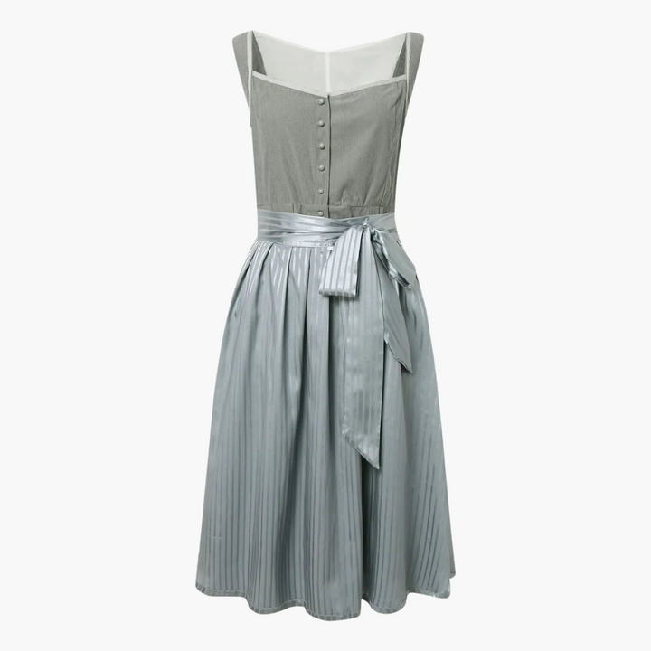 Traditional Bavarian Midi Dirndl Dress - Long Sleeve for Women