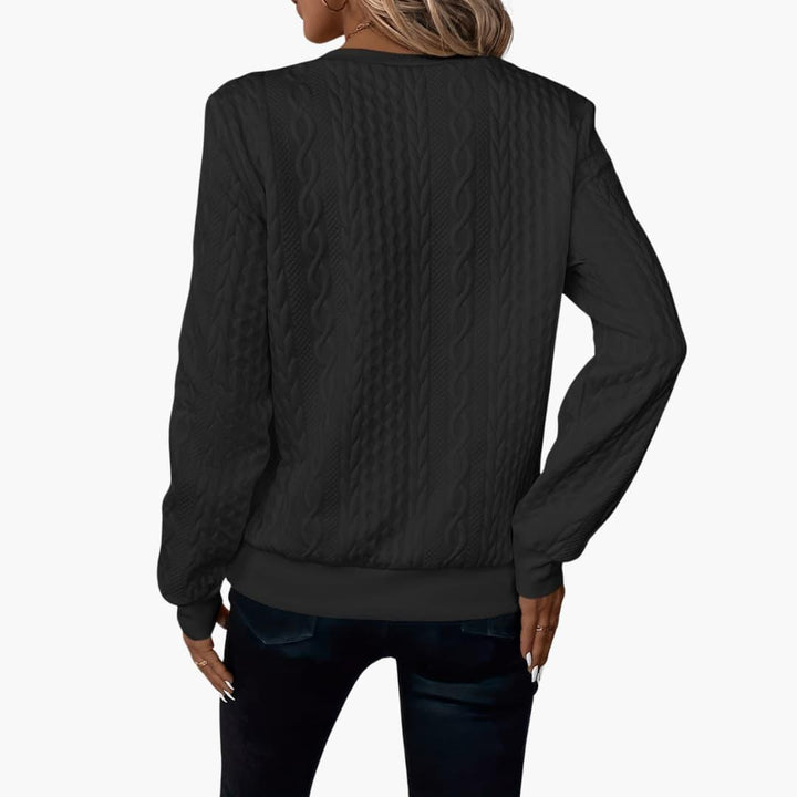 Stylish Knitted Sweater with Zipper for Women - WardrobeVogue