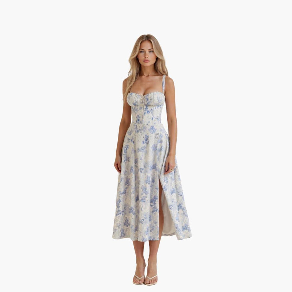 Elegant Summer Midi Dress for Women - WardrobeVogue