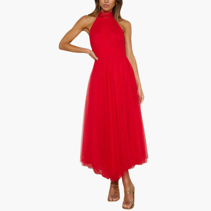 Elegant A-Line Tulle Dress for Women – Perfect for Weddings
