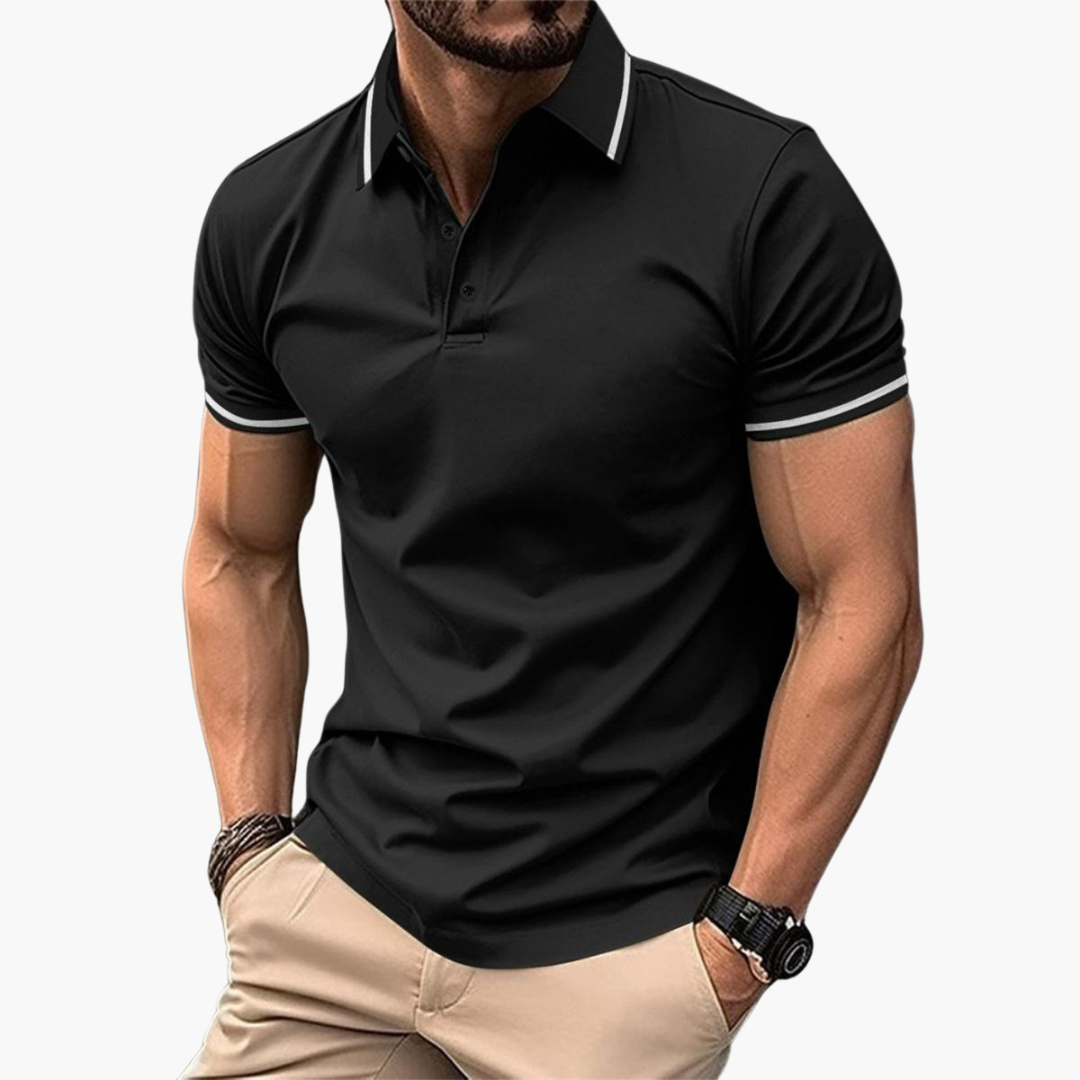 Slim Fit Cotton Polo - Smart Casual Short Sleeve for Men