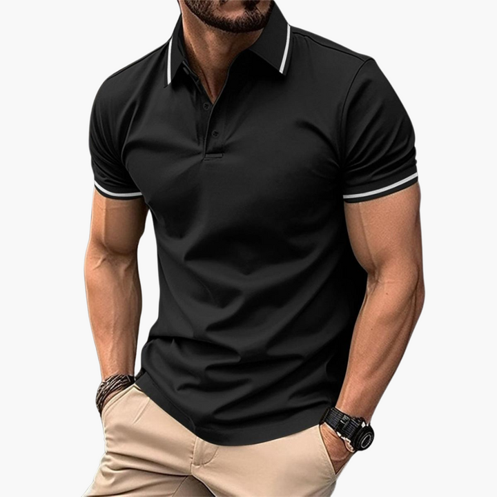 Slim Fit Cotton Polo - Smart Casual Short Sleeve for Men