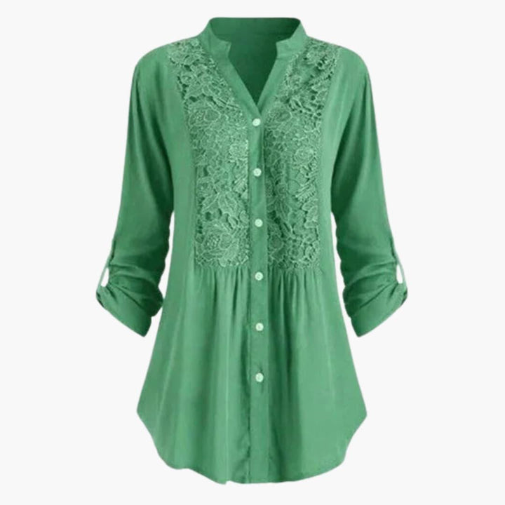 Trendy Long Puff Sleeve Blouse for Women - WardrobeVogue