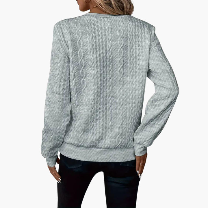 Stylish Knitted Sweater with Zipper for Women - WardrobeVogue