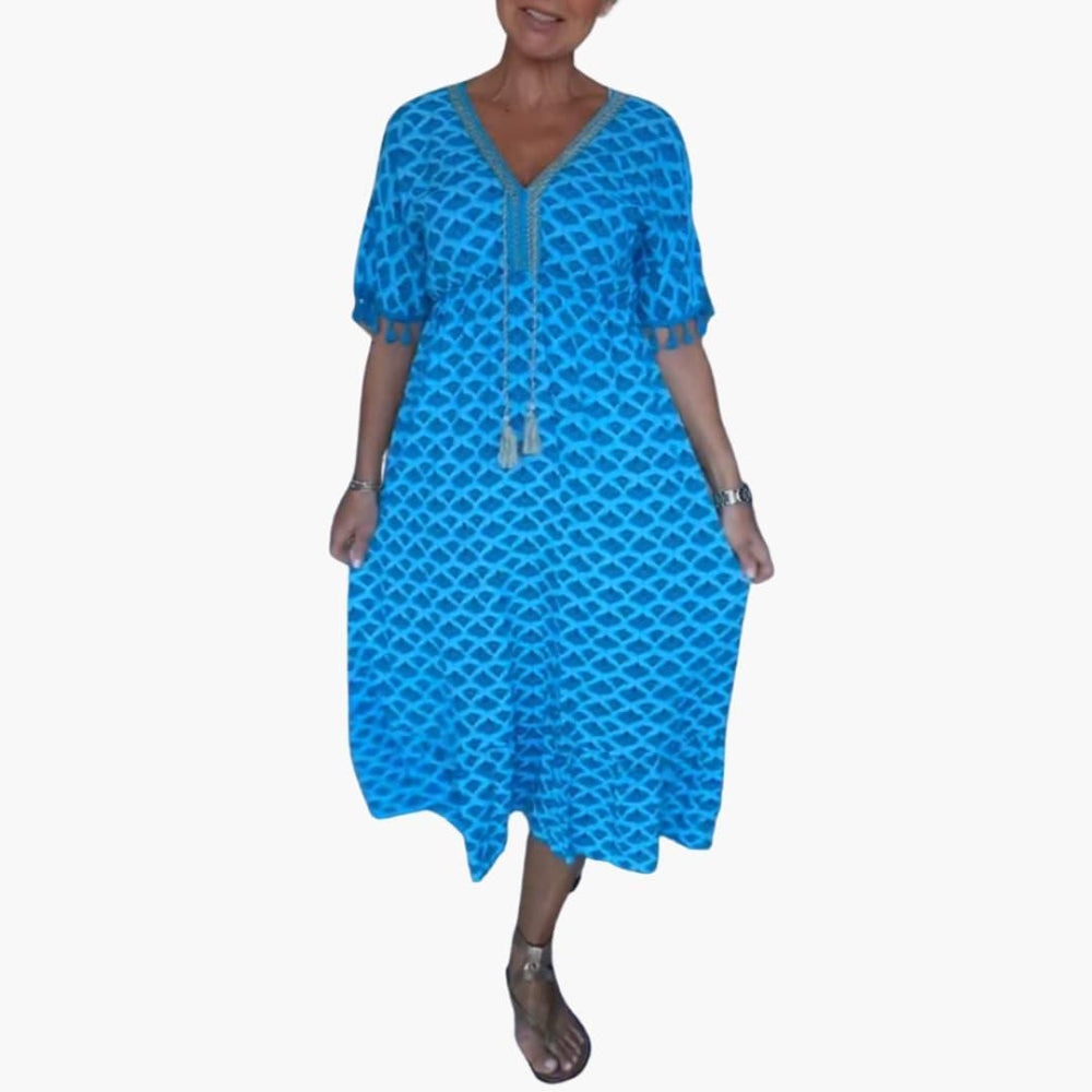 Stylish Printed Casual Dress for Women - WardrobeVogue