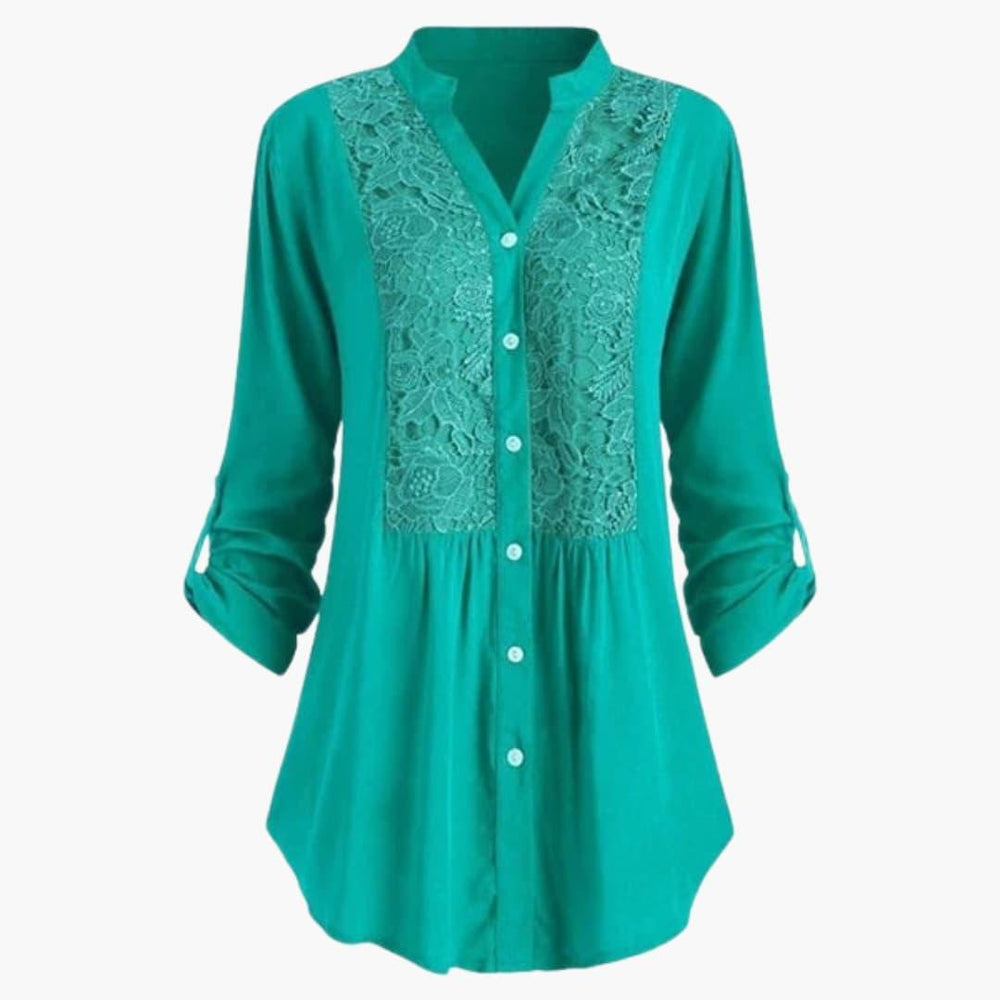 Trendy Long Puff Sleeve Blouse for Women - WardrobeVogue