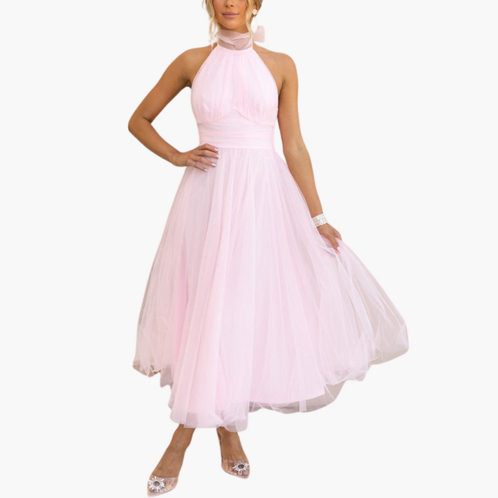 Elegant A-Line Tulle Dress for Women – Perfect for Weddings