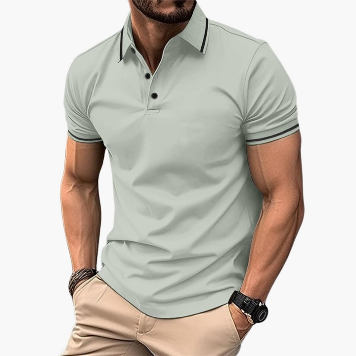 Slim Fit Cotton Polo - Smart Casual Short Sleeve for Men