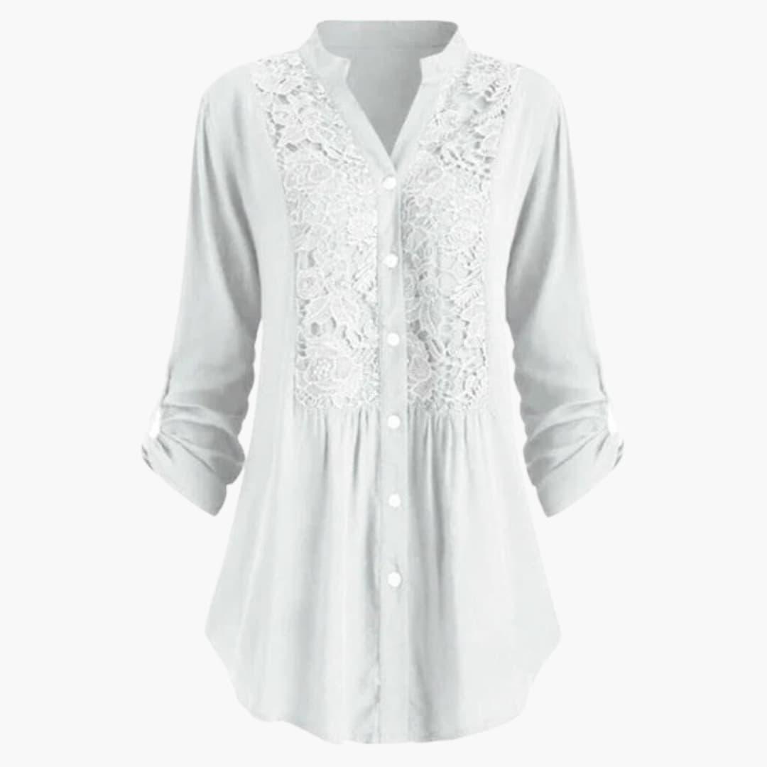Trendy Long Puff Sleeve Blouse for Women - WardrobeVogue