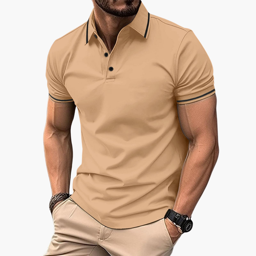 Slim Fit Cotton Polo - Smart Casual Short Sleeve for Men
