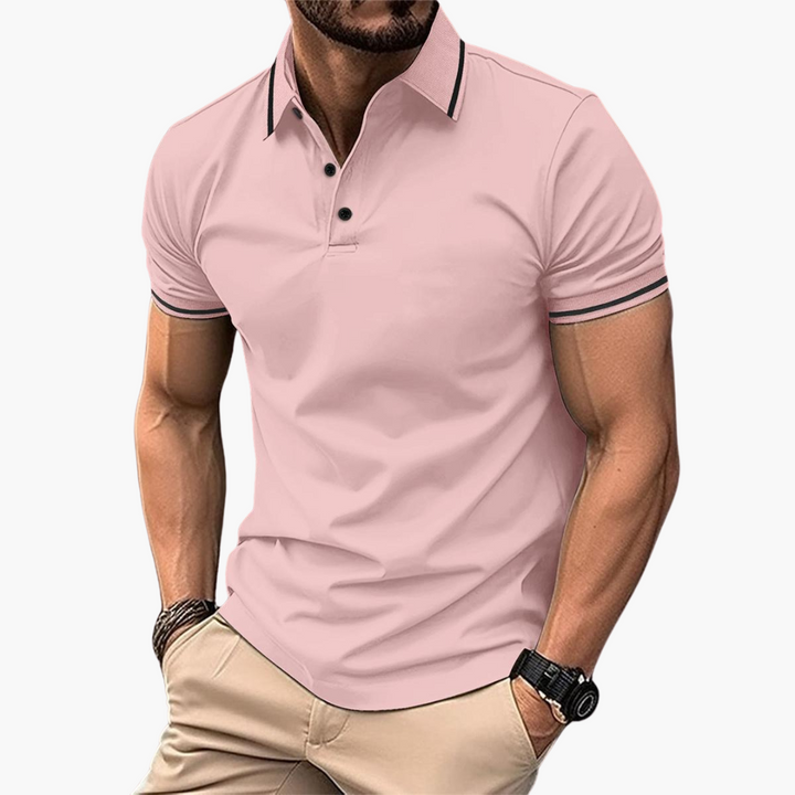 Slim Fit Cotton Polo - Smart Casual Short Sleeve for Men
