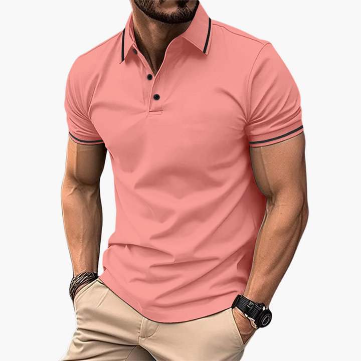 Slim Fit Cotton Polo - Smart Casual Short Sleeve for Men