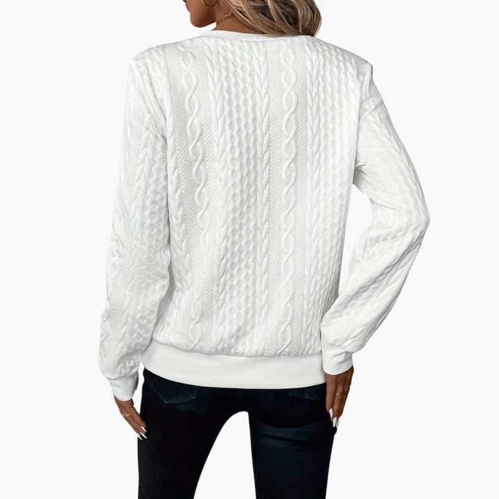 Stylish Knitted Sweater with Zipper for Women - WardrobeVogue