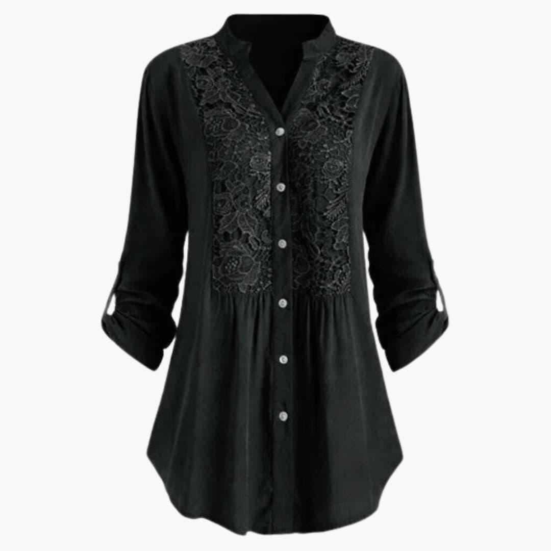 Trendy Long Puff Sleeve Blouse for Women - WardrobeVogue