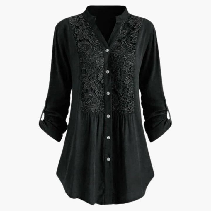 Trendy Long Puff Sleeve Blouse for Women - WardrobeVogue
