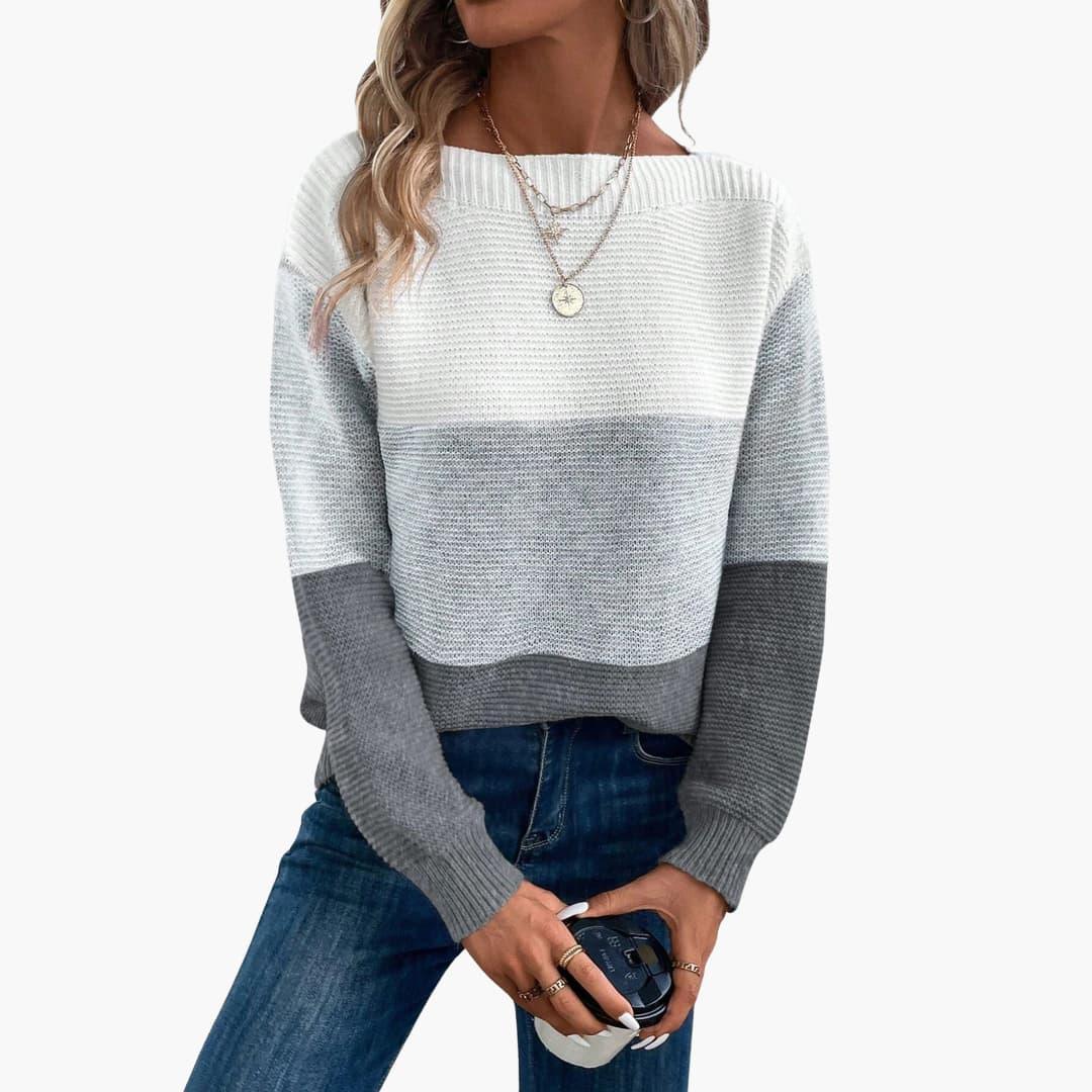 Comfortable Ombre Knit Sweater for Women - WardrobeVogue